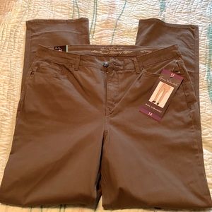 Gloria Vanderbilt Rail Straight jeans - smoke taupe